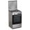Cucina A Gas Con Forno Infiniton Cc57tac 43l 3 Fuochi Acciaio Inox 49 Cm