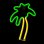 Forever Neon Led Light Palmgrün Orange