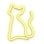 Forever Neon LED Light Cat Warm White Bat+USB