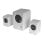 Mars Gaming MS-H21 Altavoces Gaming RGB 2.1 y Subwoofer 35W Blanco