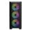 Forgeon Arcanite ARGB Mesh Schwarzer ATX-Tower + anpassbares Glas und Front
