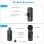 Boya BY-V20 Micrófono de Solapa Inalámbrico Transmisión Dual Omnidireccional Android USB-C Negro