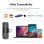 Boya BY-V20 Micrófono de Solapa Inalámbrico Transmisión Dual Omnidireccional Android USB-C Negro