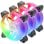 Mars Gaming MF-3A Kit 3x Ventilateurs FDB 120mm ARGB Rainbow 360º sans Cadre Double Connecteur Noir