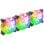 Mars Gaming MF-3A Kit 3x Ventilateurs FDB 120mm ARGB Rainbow 360º sans Cadre Double Connecteur Noir