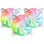 Mars Gaming MF-3A Kit 3x Ventiladores FDB 120mm ARGB Rainbow 360º sin Marco Doble Conector Blanco