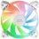 Mars Gaming MF-3A Kit 3x Ventiladores FDB 120mm ARGB Rainbow 360º sin Marco Doble Conector Blanco