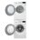 LG DSTWH.ABWQKEU Kit de Unión Lavadora y Secadora con Bandeja Extraíble Blanco