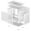 DeepCool CH160 Mini Tower ITX Cristal Templado USB-C Blanca