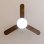 Cecotec EnergySilence Aero 5200 Light Ventilatore da soffitto in legno scuro con luce 73" 30/24W