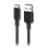 1Life Cable USB-A USB-C 10Gbps 30W 1,5m Negro