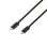 Cabo de carregamento rápido PcCom Essential USB-C para USB-C 4 40 Gbps 8K Vídeo 1m Preto