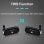Klack TG-182 Altavoz Bluetooth Estéreo con Carga Solar Resistente al Agua AUX/Radio FM Negro