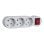 Klack Regleta de 3 Enchufes con Interruptor y Toma de Tierra 16A Máx. 3680W Blanca