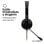 Owlotech DeskBuds Cuffie Fascia con Microfono Nero