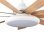Ventilateur de Plafond avec Lumière LED Iluminashop Vera 36W 132cm 6 Vitesses Moteur DC Télécommande Hiver