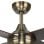 Iluminashop Ventilador de Techo con Luz LED y Mando 18W Cuero/Nogal