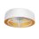 Iluminashop Ventilador de Techo con Luz LED y Mando 60W Blanco/Oro