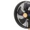 Tischventilator IluminaShop 45W 5 Flügel 3 Stufen Oszillierend Schwarz/Buche