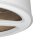 Iluminashop Ventilador de Techo con Luz LED y Mando 110W Blanco/Madera Oscura Motor DC