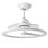 Iluminashop Ventilador de Techo con Luz LED y Mando 110W Blanco/Madera Oscura Motor DC