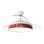 Iluminashop Ventilador de Techo con Luz LED 72W Blanco/Madera Motor DC Aspas Retráctiles