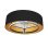 Iluminashop Ventilador de Techo con Luz LED y Mando 60W Negro/Oro Motor DC