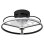 Iluminashop Ventilador de Techo con Luz LED y Mando 60W Negro/Oro Motor DC
