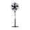Iluminashop Ventilador de Pie con Mando 45W Negro/Beige