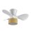 Iluminashop Ventilador de Techo con Luz LED y Mando 24W Canizo/Blanco Haya Motor DC