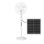 Iluminashop Ventilador de Pie Solar con Luz y Mando 30W Blanco
