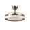 Iluminashop Ventilador de Techo con Luz LED y Mando 72W Cuero Motor DC