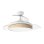 Iluminashop Ventilador de Techo con Luz LED y Mando 72W Blanco/Canizo Claro