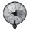 Wandventilator IluminaShop Arrecife 60W 3 Stufen Oszillierend Metall Aluminium