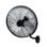Wandventilator IluminaShop Arrecife 60W 3 Stufen Oszillierend Metall Aluminium