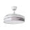 Iluminashop Ventilador de Techo con Luz LED y Mando 72W Blanco/Gris Motor DC