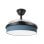 Iluminashop Ventilador de Techo con Luz LED y Mando 72W Negro/Azul Motor DC
