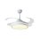Ventilatore da soffitto Iluminashop con luce LED e controllo 48W Bianco 4 pale retrattili