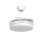 Ventilatore da soffitto Iluminashop con luce LED e controllo 48W Bianco 4 pale retrattili