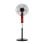 Iluminashop Ventilador de Pie con Mando 45W Negro/Rojo