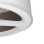 Iluminashop Ventilador de Techo con Luz LED y Mando 100W Blanco/Óxido Motor DC
