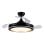 Iluminashop Ventilador de Techo con Luz LED y Mando 72W Negro/Oro Motor DC
