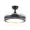 Iluminashop Ventilador de Techo con Luz LED y Mando 72W Negro/Oro Motor DC