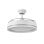 Iluminashop Ventilador de Techo con Luz LED y Mando 72W Blanco Motor DC Aspas Retráctiles