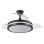 Iluminashop Ventilador de Techo con Luz LED y Mando 72W 107cm Negro Motor DC