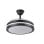 Iluminashop Ventilador de Techo con Luz LED y Mando 72W 107cm Negro Motor DC
