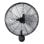 Iluminashop Ventilador de Pared 120W Negro/Plata