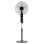 Standventilator IluminaShop 45W 5 Flügel 3 Stufen Fernbedienung Timer Digitalanzeige Schwarz