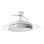 Iluminashop Ventilador de Techo con Luz LED y Mando 72W Blanco/Gris Motor DC Aspas Transparentes