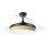Iluminashop Ventilador de Techo con Luz LED  y Mando 72W Negro/Canizo Claro Motor DC